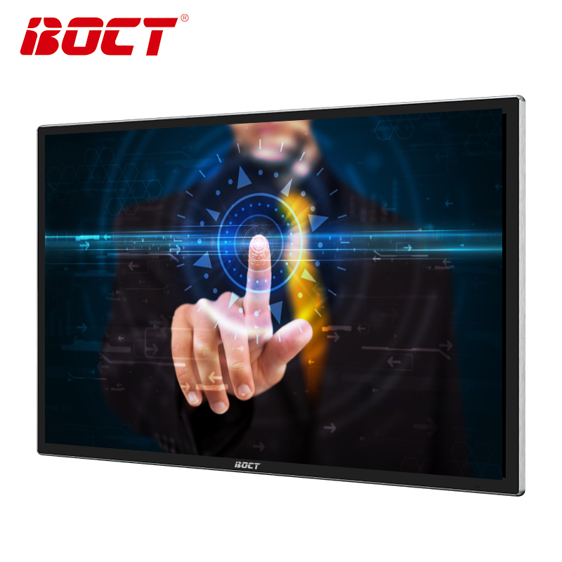 43英寸壁挂广告机电容触摸一体机液晶数字标牌楼宇电视显示屏安卓系统